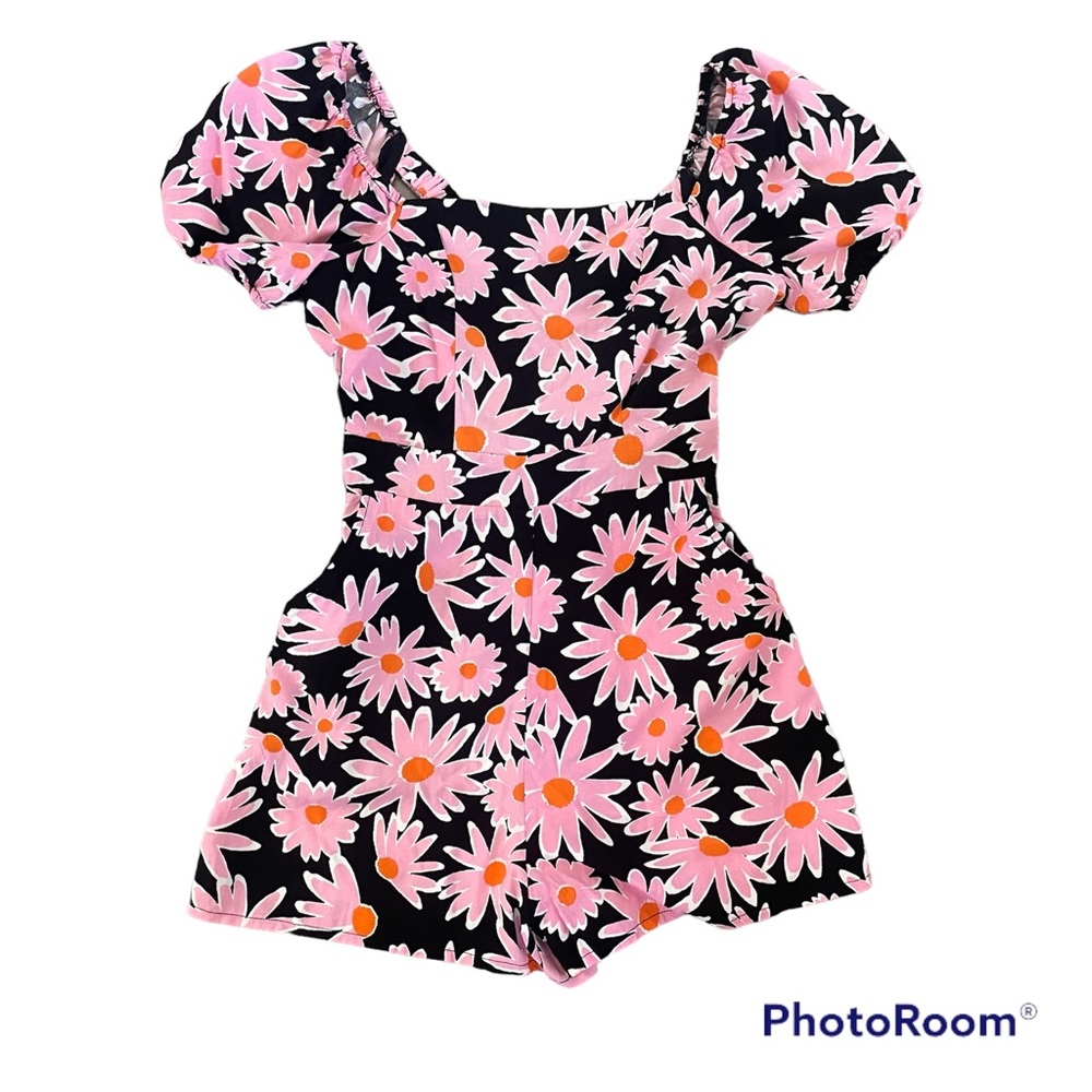 Floral / Retro Romper